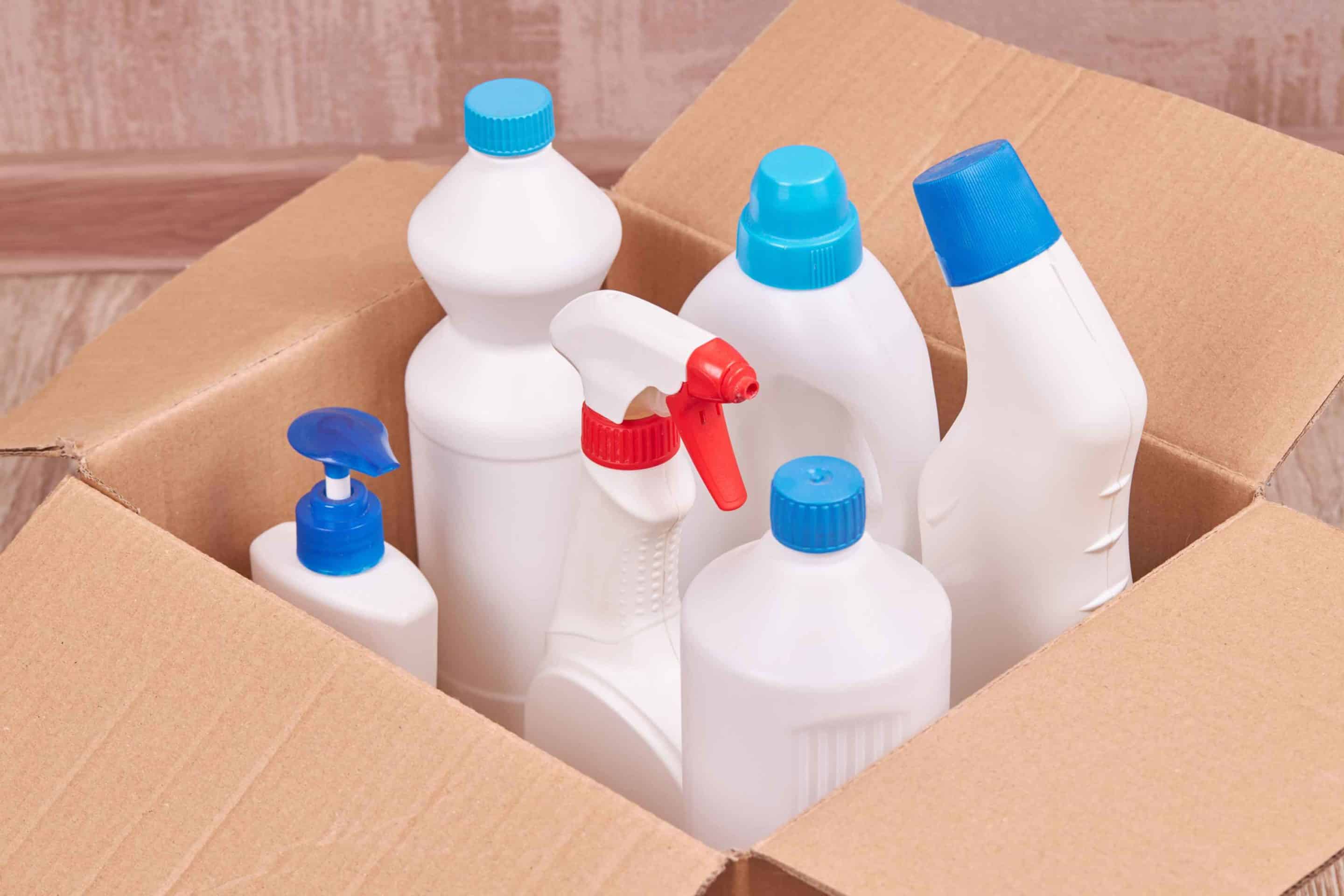 Cleaning Materials in a Box — Cleaning Supplies in Aitkenvale, QLD