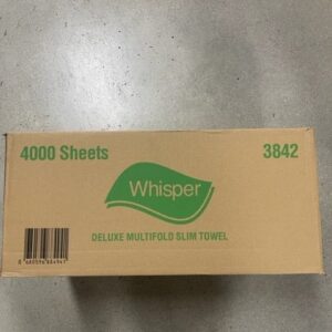 Whisper 1ply Slimline Interleaf Paper Towel