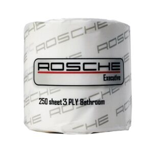 Rosche 3Ply 250 Sheet Embossed Toilet Paper Carton